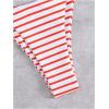 imageWomens 2 Piece Striped Bathing Suit Halter Triangle Tie Side Bikini Sets Vacation Summer SwimsuitRed White
