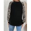 imageWomens Camo Print Long Sleeve Tee Tops Casual Crewneck Tees Shirts Casual Fall T ShirtBlack Brown