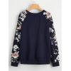 imageWomens Camo Print Long Sleeve Tee Tops Casual Crewneck Tees Shirts Casual Fall T ShirtDeep Blue