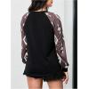 imageWomens Camo Print Long Sleeve Tee Tops Casual Crewneck Tees Shirts Casual Fall T ShirtMulticolor