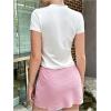 imageWomens Cartoon Graphic Tees Short Sleeve Crewneck Cute Crop Tops Summer T Shirts TrendyWhite