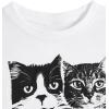 imageWomens Cherry Leopard T Shirts Crew Neck Short Sleeve Graphic Tees Slim Fit Crop TopsAnimal Print White