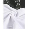 imageWomens Cherry Leopard T Shirts Crew Neck Short Sleeve Graphic Tees Slim Fit Crop TopsCat White