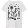 imageWomens Graphic Print Short Sleeve Crew Neck TShirt Cute Summer Tee TopsWhite