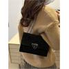 imageWomens Leopard Print Chain Shoulder Bag Metal Buckle Handbags Leather Clutch PurseBlack
