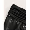 imageWomens Leopard Print Color Block Flare Pants Elastic High Waisted Bell BottomsBlack Graphic