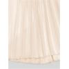 imageWomens Pleated A Line Midi Skirts Elastic Waist Flared Elegant Office Work Flowy SkirtApricot