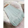 imageWomens Pleated A Line Midi Skirts Elastic Waist Flared Elegant Office Work Flowy SkirtMint Green