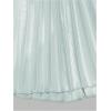 imageWomens Pleated A Line Midi Skirts Elastic Waist Flared Elegant Office Work Flowy SkirtMint Green