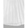 imageWomens Pleated A Line Midi Skirts Elastic Waist Flared Elegant Office Work Flowy SkirtWhite