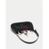 imageWomens Retro Vintage Zipper Shoulder Bag Adjustable Strap Elegant Underarm Purse Hobo HandbagsBlack