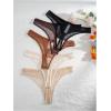 imageWomens Sheer Mesh Bowknot Thongs Heart Print Low Rise Panties Soft Underwear Sets Pack of 5Multicolor