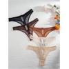 imageWomens Sheer Mesh Bowknot Thongs Heart Print Low Rise Panties Soft Underwear Sets Pack of 5Multicolor