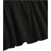 imageWomens Short Sleeve Ruffle Hem Peplum Tee Shirts Slim Fit Crewneck T Shirt TopsBlack