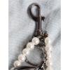 imageWomens Sparkly Cherry Beaded Keychain Y2K Bag Charm with Key Ring and Clip Purse AccessoriesBlack