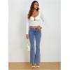 imageWomens Tie Front Cut Out TShirt Deep V Neck Long Sleeve Slim Fit Fall TeesWhite