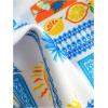 imageWomens Tropical Graphic High Cut Bikini Sets Spaghetti Strap Triangle Wireless Bathing Suit SwimsuitMulticolor