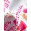 imageWomens Tropical Graphic High Cut Bikini Sets Spaghetti Strap Triangle Wireless Bathing Suit SwimsuitPink