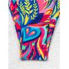 imageWomens Two Piece Boho Graphic String Bikini Sets Graphic Halter Neck Bathing Suit Tie Side SwimsuitMulticolor