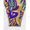 imageWomens Two Piece Boho Graphic String Bikini Sets Graphic Halter Neck Bathing Suit Tie Side SwimsuitPurple Orange