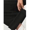 imageWomens Wide Leg Sweatpants Drawstring Waist Baggy Cargo Pants Casual Trousers with PocketsBlack