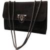 imageWomens Leopard Print Chain Shoulder Bag Metal Buckle Handbags Leather Clutch PurseBlack