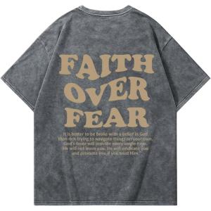 imageMens Graphic Letter Print Vintage Tees Baggy Drop Shoulder Crew Neck Short Sleeve Streetwear T ShirtsDark Grey