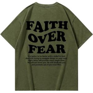 imageMens Graphic Letter Print Vintage Tees Baggy Drop Shoulder Crew Neck Short Sleeve Streetwear T ShirtsGreen