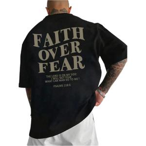 imageMens Graphic Letter Print Vintage Tees Baggy Drop Shoulder Crew Neck Short Sleeve Streetwear T ShirtsLetters Black
