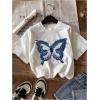 imageGirls 3 Packs Star Butterfly Graphic Tees Crew Neck Short Sleeve T Shirt Casual TopsMulticolor