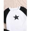 imageGirls Graphic Print Short Sleeve TShirt Soft Crew Neck Tee Tops Pack of 3Black and White