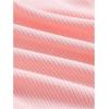 imageGirls Lace Puff Short Sleeve Crop Tops Ribbed Knit Bowknot Square Neck T Shirt Cute TopsPink