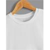 imageGirls Letter Graphic Print Cute Tops Short Sleeve Crew Neck Summer T Shirts Trendy Clothes for GirlsWhite