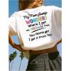imageGirls Letter Print Graphic Tees Short Sleeve Crew Neck TShirt Y2k Summer TopsWhite