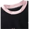 imageGirls Long Sleeve Graphic Tees Shirt Y2K Bowknot Print Crew Neck Jersey TopsBlack