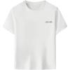 imageGirls Letter Print Graphic Tees Short Sleeve Crew Neck TShirt Y2k Summer TopsWhite