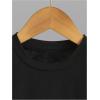 imageBoys 2 Piece Outfits Short Sleeve Crew Neck Letter Graphic Tee Shirt and Drawstring Waist Shorts SetBlack