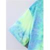 imageBoys Tie Dye Shirts Tropical Graphic Tees Short Sleeve Crewneck Tee Tops Casual T ShirtGreen Purple