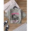 imageGirls 3 Packs T Shirts Set Letter Graphic Tees Short Sleeve Crew Neck Summer Tee ShirtPatterned Multicolor