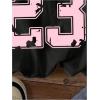 imageGirls Graphic Jersey Shirts Bowknot Number Print Summer T Shirt Short Sleeve Cute TopsBlack