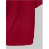imageGirls Jersey Y2K Oversized Graphic Number Print Tops V Neck Short Sleeve T Shirt Hip Pop Tee StreetwearBurgundy