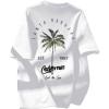 imageBoys Tropical Graphic Tees Crewneck Short Sleeve Casual T Shirt Summer TopsWhite