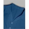 imageMens Floral Button Down Shirts Short Sleeve Drop Shoulder Beach Casual Dress Collared Shirts TopsRoyal Blue