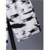 imageBoys 2 Piece Outfits Letter and Tropical Graphic Print Short Sleeve Crewneck Tee and ShortsWhite and Black