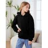 imageGirls Bow Camo Hoodie Long Sleeve Hooded Neck Graphic Sweatshirts Cute Pullover TopsBlack