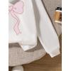 imageGirls Bow Camo Hoodie Long Sleeve Hooded Neck Graphic Sweatshirts Cute Pullover TopsBowknot White
