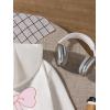 imageGirls Bow Camo Hoodie Long Sleeve Hooded Neck Graphic Sweatshirts Cute Pullover TopsBowknot White