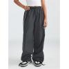 imageGirls Wide Leg High Waist Sweatpants Side Striped Extra Long Baggy Track Pants TrousersGrey