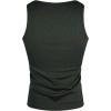 imageMens Sleeveless Tank Tops Ribbed Knit Scoop Neck Tank Undershirt Workout Gym Muscle Tank TShirtDark Green