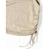 imageWomens Casual Short Cami Sweater Dress Sleeveless Drawstring Side Knitted Mini DressKhaki